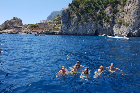Sorrento: Boat Tour with Swimming Stops and Drinks