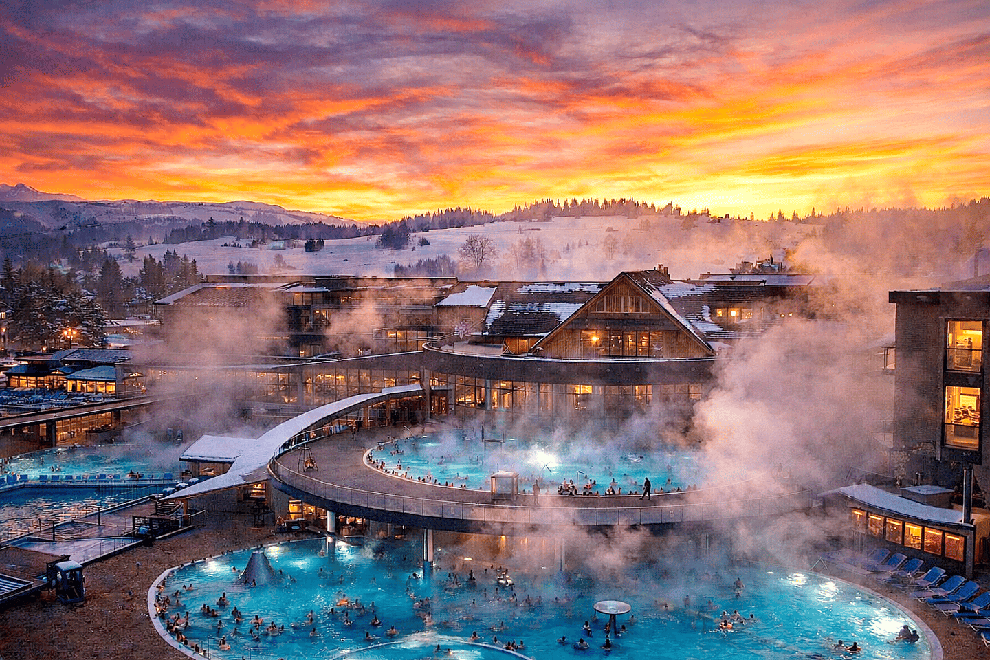 Krakow: Zakopane, Thermalbäder, Seilbahn & Hotelabholung