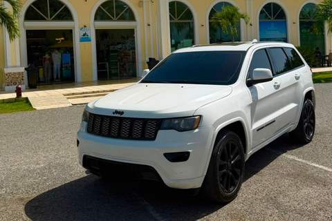 La Romana Airport Bayahibe Private Jeep Transfer w Champagne