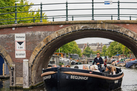 Amsterdam: Rejs łodzią z przewodnikiem i opcją nieograniczonych napojówBilet rodzinny
