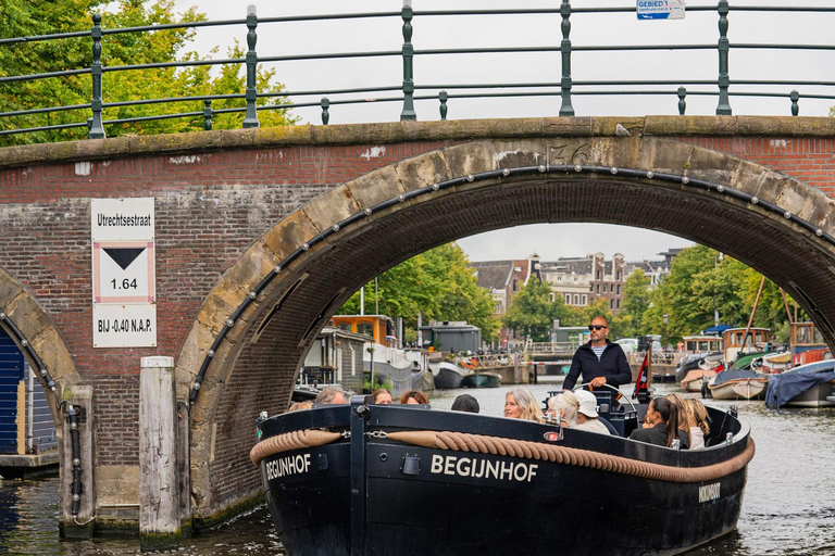 Amsterdam: Rejs łodzią z przewodnikiem i opcją nieograniczonych napojówBilet rodzinny