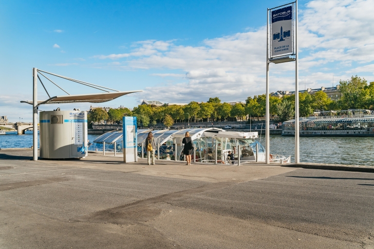 París: crucero turístico de paradas ilimitadas por río SenaPase de 1 día para el transporte fluvial Batobus