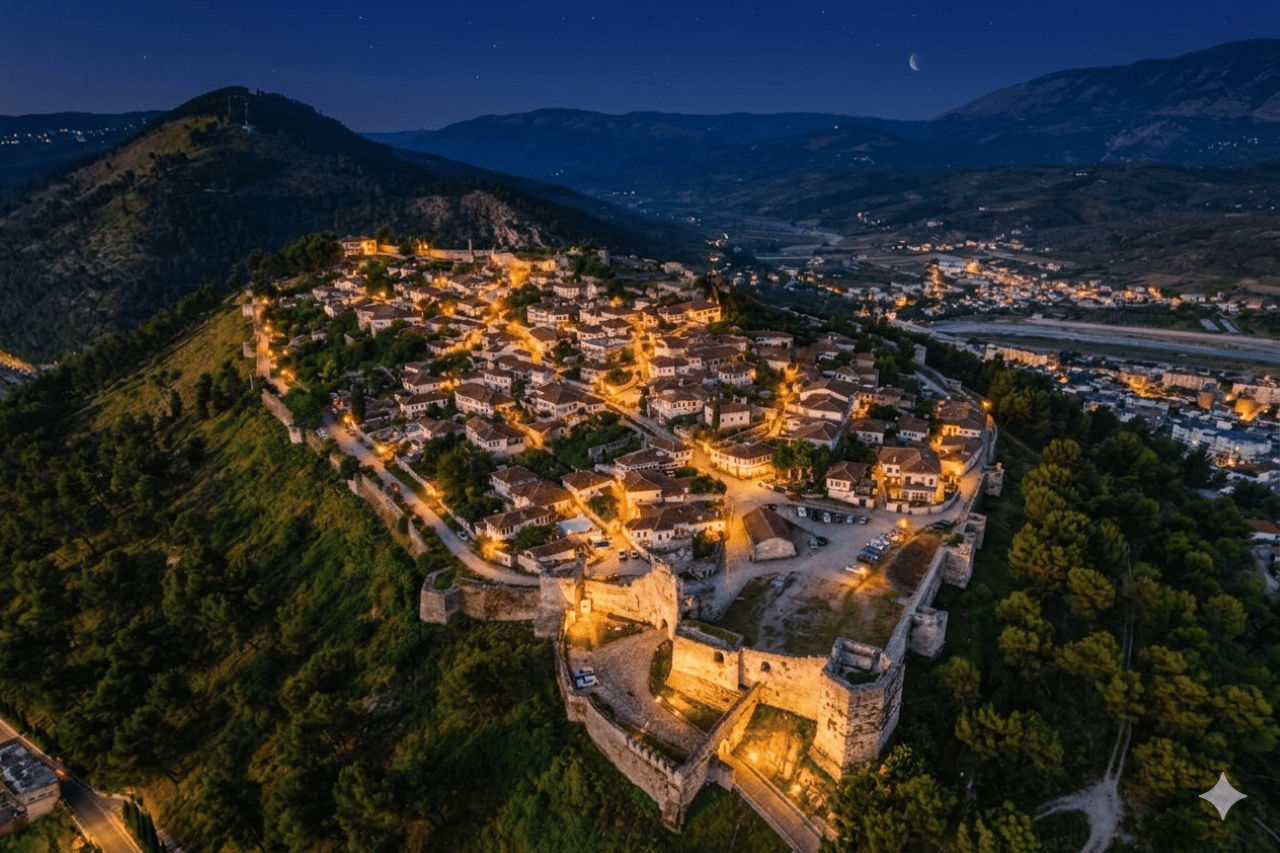 Berat zur goldenen Stunde: UNESCO-Schloss, Altstadt & Ökopark