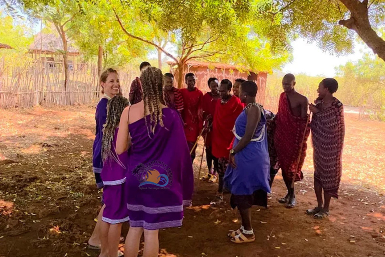 Zanzibar: Maasai Culture Village Tour och dhow-kryssning i solnedgångenHotelltransfer var som helst i Zanzibar
