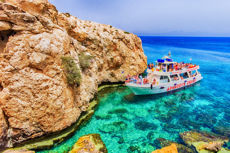 Protaras: mooie boottocht naar Cape Greco en Blue Lagoon