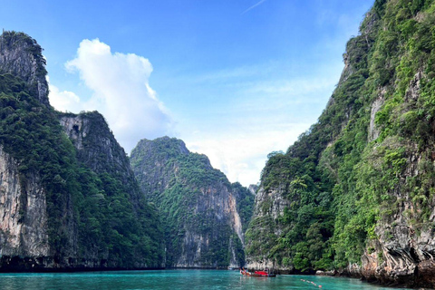 From Phi Phi: Morning/Afternoon Phi Phi Island Longtail Boat Half-Day Morning Phi Phi Island by Longtail Boat