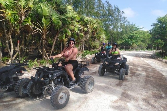 Visit Mahahual ATV Adventure & Open Bar Beach Day with Lunch in Mahahual