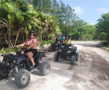 Mahahual: ATV Adventure & Open Bar Beach Day with Lunch