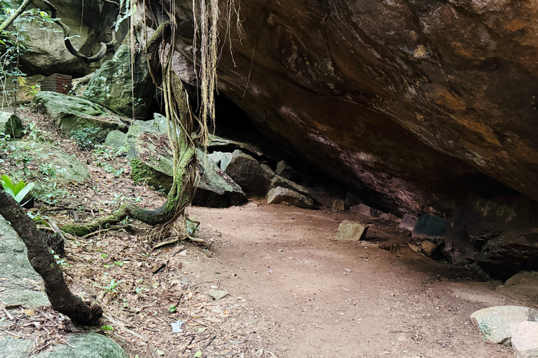 From Colombo: Cave Temples, Jungle Trek & Waterfall Swim
