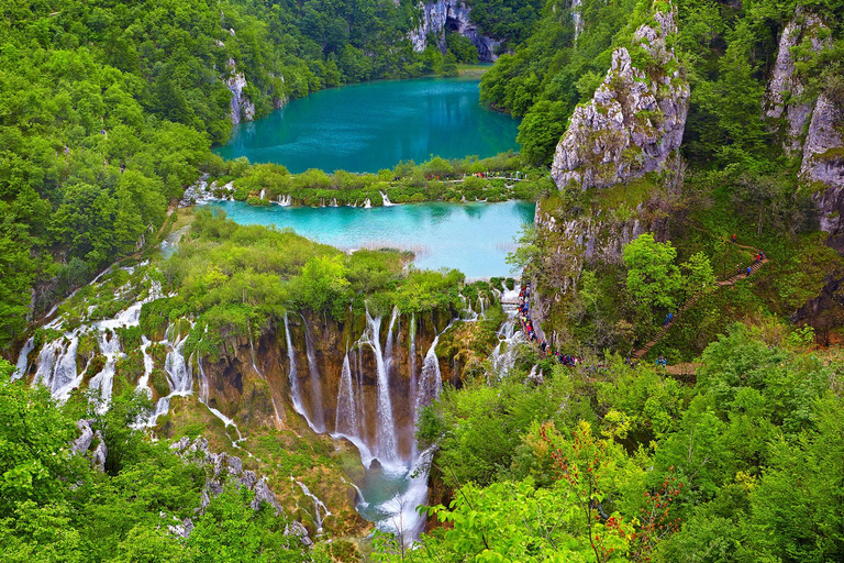 Da Zagabria: Tour di un giorno del Parco nazionale dei laghi di Plitvice