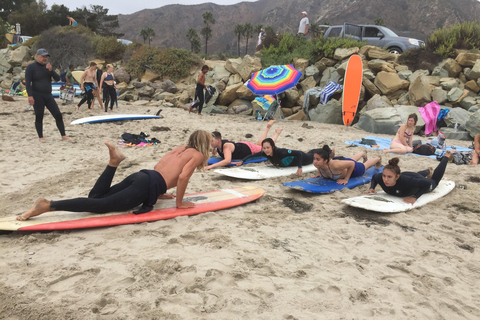 Clases de Surf Santa Barbara o Surf y Yoga Santa BarbaraClase de Surf y Yoga Experiencia Local Santa Barbara