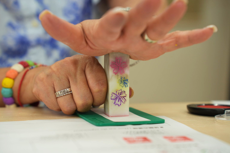 Stamp engraving workshop in Osaka