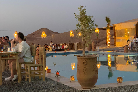 Dinner show in desert Agafay With Sunset Swiming Pool Camel