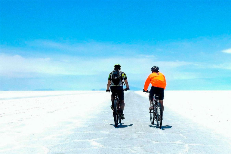 Uyuni Salt Flat Bike Ride: Lunch, Sunset, Wine Toast