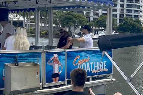 Gold Coast: Self-Drive Pontoon Boat Rental with BBQ Gold Coast: 4 Hour Self-Drive Pontoon Boat Rental with BBQ