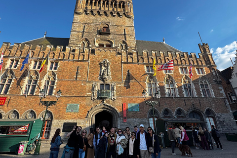 Bruges: Medieval Sightseeing Tour with Chocolate Tasting + Legends Audio Guide