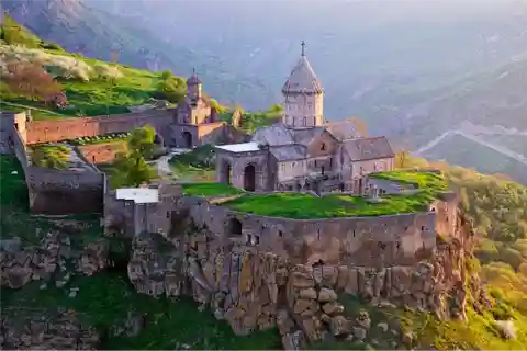 Jermuk waterfall, Mineral water gallery, Tatev,TaTev Ropeway