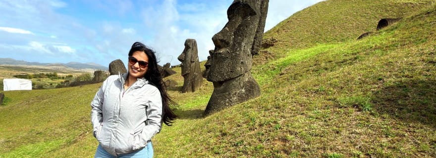Sur les traces des ancêtres : Ahu Tongariki, Rano Raraku et Anakena
