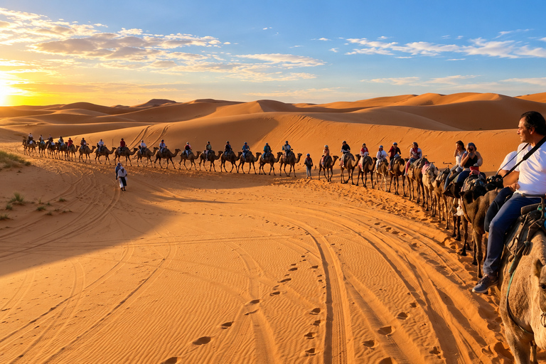 Fes to Marrakech: 4-Day Sahara Desert Tour & Camel Trek Private Sahara: 4-Day Luxury Tour & Guided 4x4 Adventure