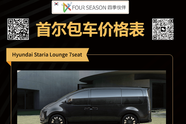 Seoul - privat Privat lyxig Hyundai Staria Lounge stadsvandring