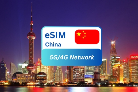 Shanghai: China eSIM Roaming Data Plan for Travelers 20G/30 Days