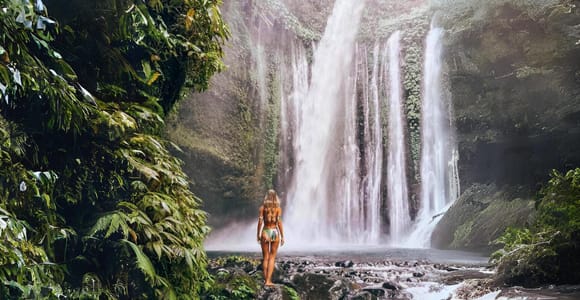 Lombok: Aik Belek Waterfall, Rinjani Lodge, & Malimbu Hill