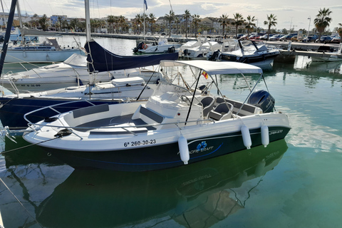 Route en bateau privé avec vin, ibérico Gourmet Snack tout compris