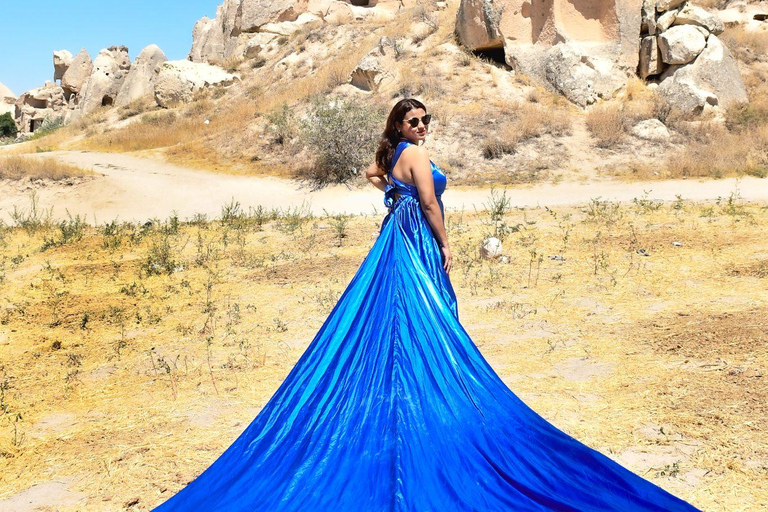 Capadocia: Sesión fotográfica privada con Vestido VoladorTiro con alfombra