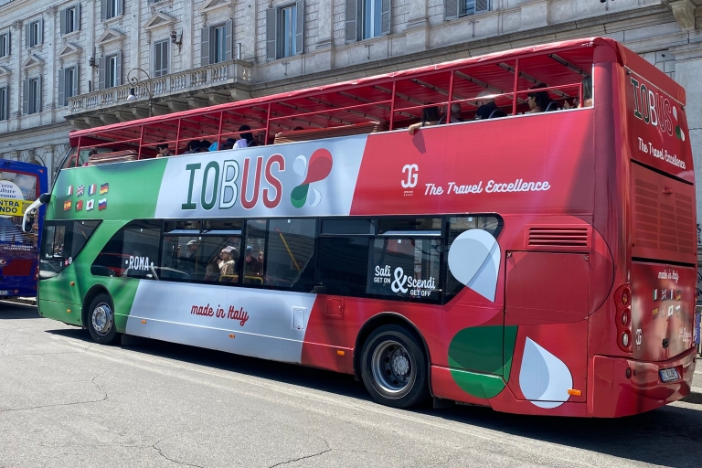 Rome : billet pour la visite en bus ouvert à arrêts multiplesBillet journalier 24 heures