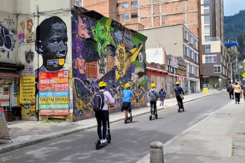 Bogota: Street Art & Graffiti Scooter Tour w La CandelariaBogota: Odkryj graffiti w La Candelaria na hulajnodze elektrycznej