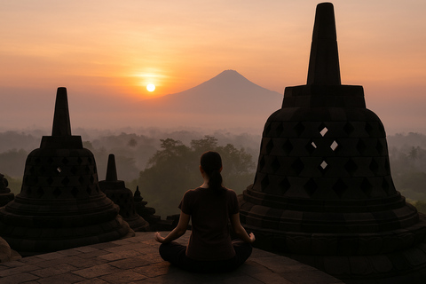 Yogyakarta: VIP Borobudur Temple Sunrise Tour with Breakfast PRIVATE ALL INCLUDE VIP SUNRISE BOROBUDUR WITH BREAKFAST