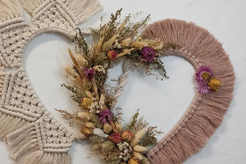 Leipzig: Macrame Workshop to Create Boho Heart Decorations