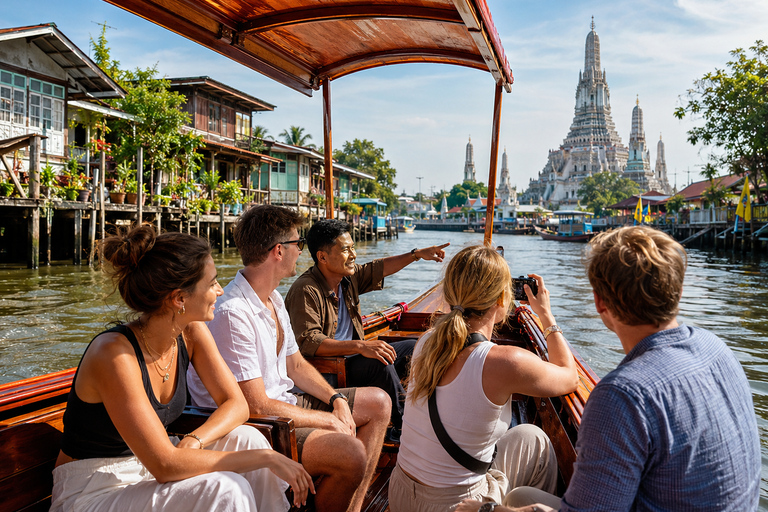 Bangkok: Canal Long-Tail Boat Tour Wat Paknam & Local Life Private Canal Long-Tail Boat Tour Wat Paknam. English Guide