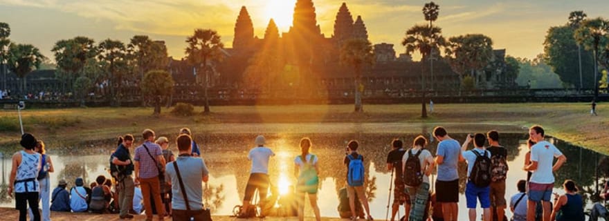 Siem Reap : Visite d'Angkor Wat au lever du soleil avec un guide espagnol