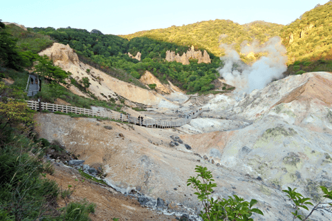 Noboribetsu : Visite à la journée de Jigokudani et Toya au départ de SapporoPlan standard