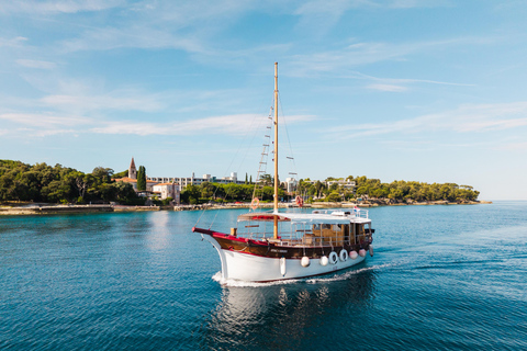 Rovinj: Red Island & Lim Fjord boat tour with BBQ & Swimming