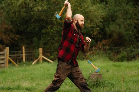 Outdoors Axe Throwing Experience in Stunning Glendalough - Image 2