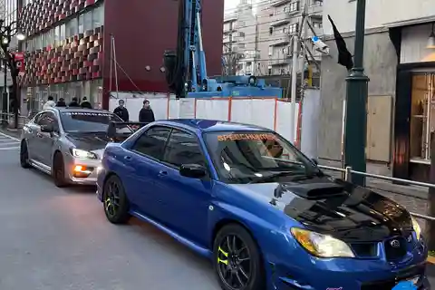 JDM Madness na parkovišti Daikoku PA Yokohama Car Meet v WRX STI