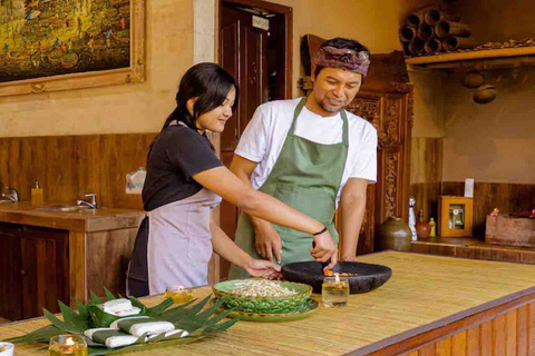 Ubud: Balinese Cooking Class 10Dish and Market with Tranfers