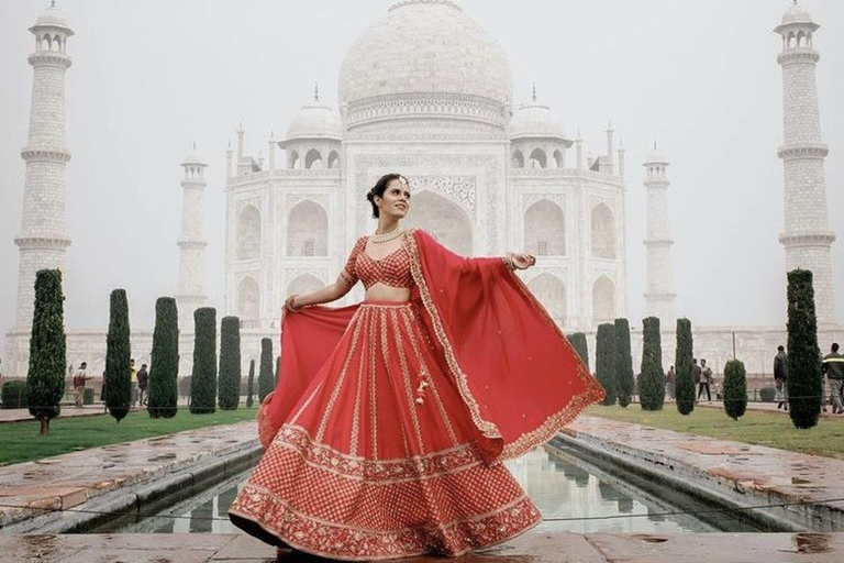 Taj Mahal sin colas y tour de la ciudad de Agra – Especial para parejasTour de la ciudad de Agra y el Taj Mahal con opción de guía