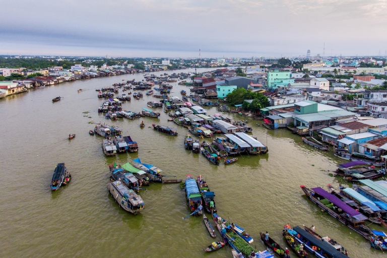 HCMC: Wycieczka po delcie rzeki Mekong i tunelach Cu Chi – cały dzieńHCMC: Wycieczka do delty rzeki Mekong i tuneli Cu Chi – cały dzień