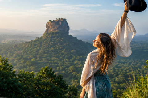 Sigiriya: Pidurangala Rock Sunrise / Sunset Hike with Pickup Sigiriya: Sunrise or Sunset Lion Rock Guided Climb