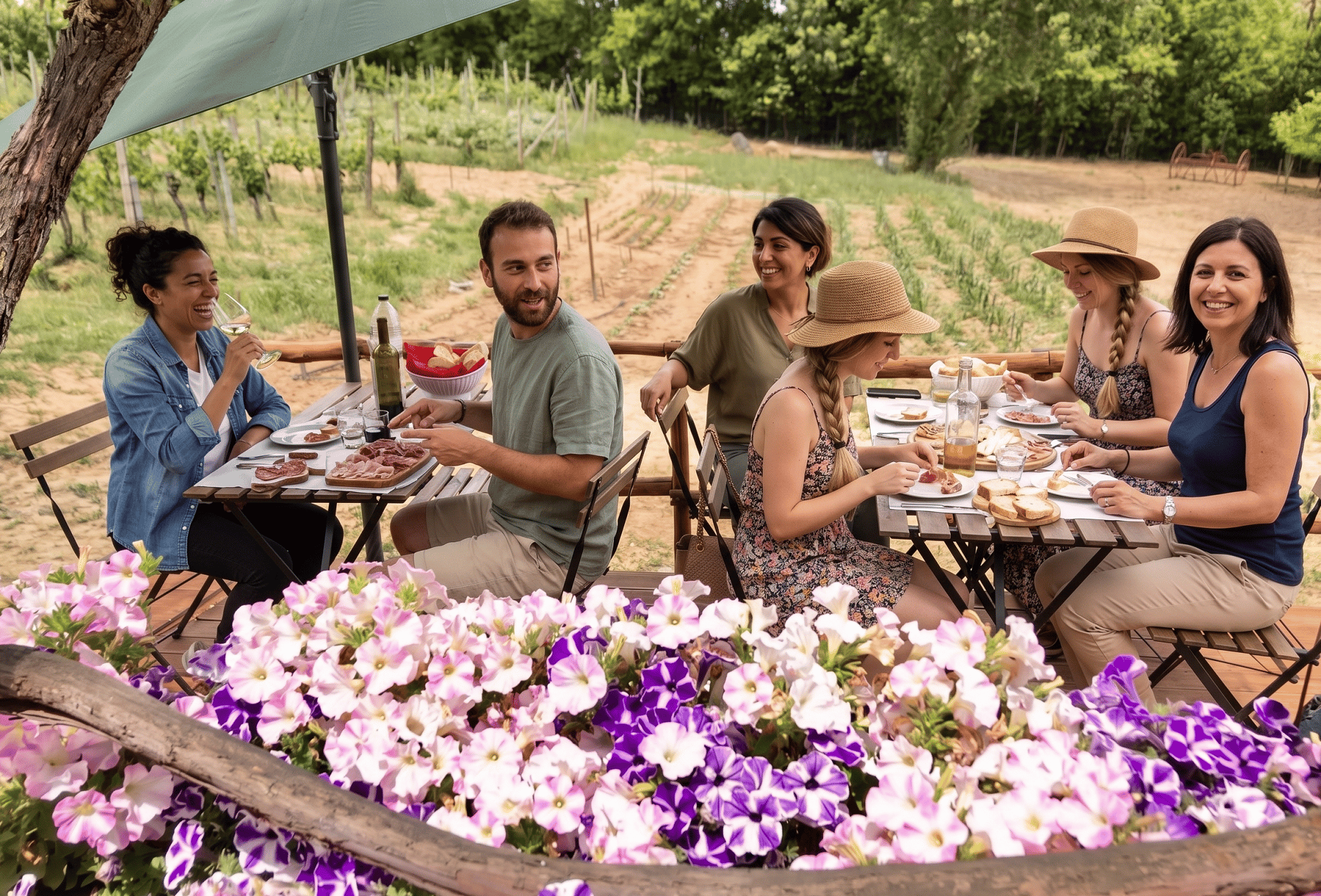 Montepulciano: Tour auf dem Cinta-Senese-Bauernhof, Lebensmittelverkostung & Wein