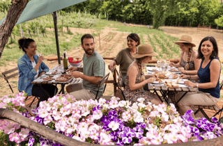 Montepulciano: Tour auf dem Cinta-Senese-Bauernhof, Lebensmittelverkostung & Wein