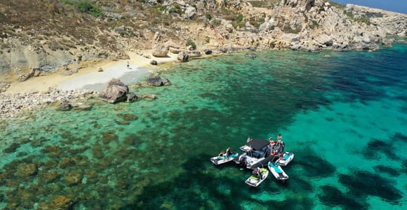 Mellieha: Comino & Blue Lagoon Jet Ski Safari Tour