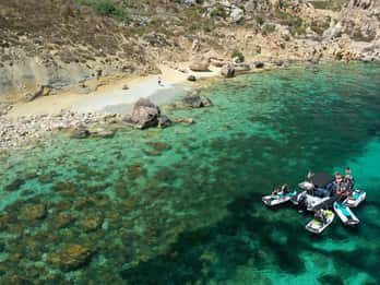 Mellieha : Comino et Blue Lagoon Jet Ski Safari Tour à 15h