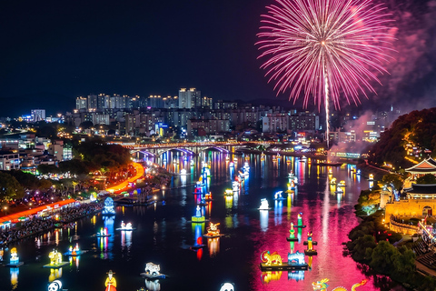 From Busan: Jinju Lantern Festival, Hadong&Sacheon Day Tour Jinju Namgang Yudeong Festival & Sacheon Day Tour