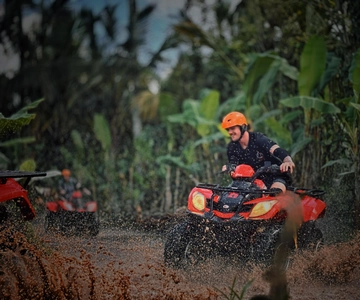 Ubud: Gorilla Face Quad Bike, Jungle Swing, Waterfall & Meal