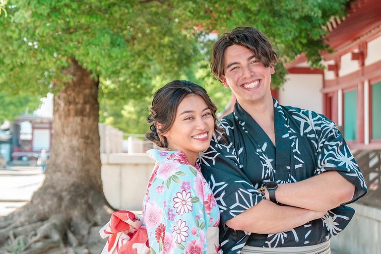 Osaka Kimono Experience – Quick Traditional Dress & Photos Kimono Rental＋Unlimited accessories