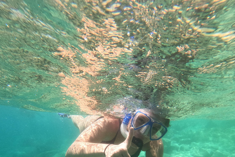 Chania: Tour in barca con guida per lo snorkelingChania: Tour in barca con trasferimenti e tour guidato di snorkeling